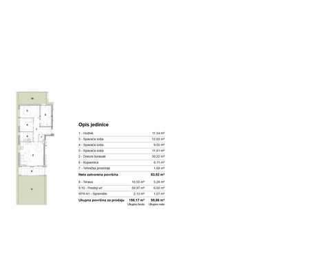 Slika ARDEA SAMOBOR, NOVOGRADNJA, ČETVEROSOBAN STAN, 95,86 m², TERASA I VRT