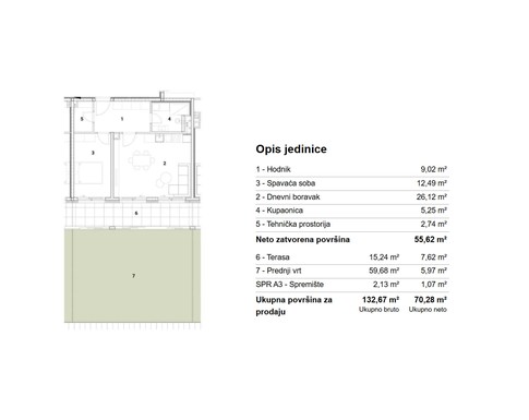Slika ARDEA SAMOBOR, NOVOGRADNJA, DVOSOBNI STAN, 65,50 m², TERASA