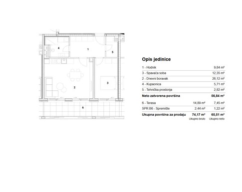 Slika ARDEA SAMOBOR, NOVOGRADNJA, DVOSOBNI STAN, 65,51 m², TERASA