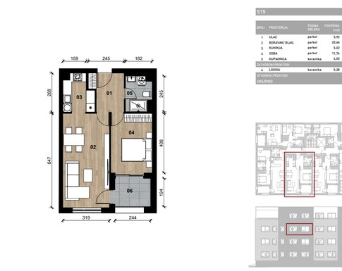 Slika Moderan dvosoban stan od 51,43 kvadrat u novogradnji, Dugave, Zagreb