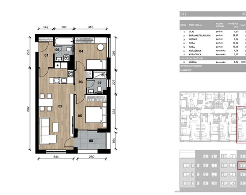 Slika Moderan trosoban stan od 68,60 kvadrata u novogradnji, Dugave, Zagreb