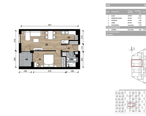 Slika Moderan dvosoban stan od 50,73 kvadrat u novogradnji u Bolničkoj ulici u Vrapču, Zagreb