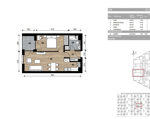 Slika Moderan dvosoban stan od 51 kvadrat u novogradnji u Bolničkoj ulici u Vrapču, Zagreb