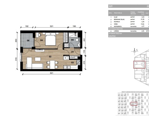 Slika Moderan dvosoban stan od 51 kvadrat u novogradnji u Bolničkoj ulici u Vrapču, Zagreb