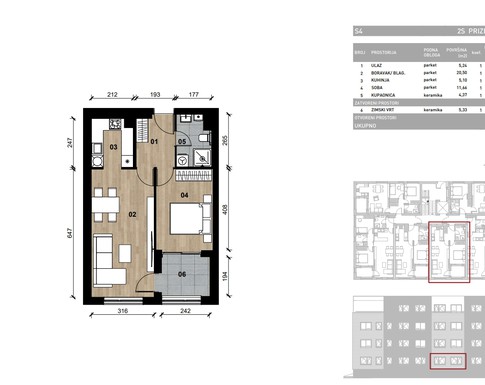 Slika Moderan dvosoban stan od 52,20 kvadrata u novogradnji, Dugave, Zagreb