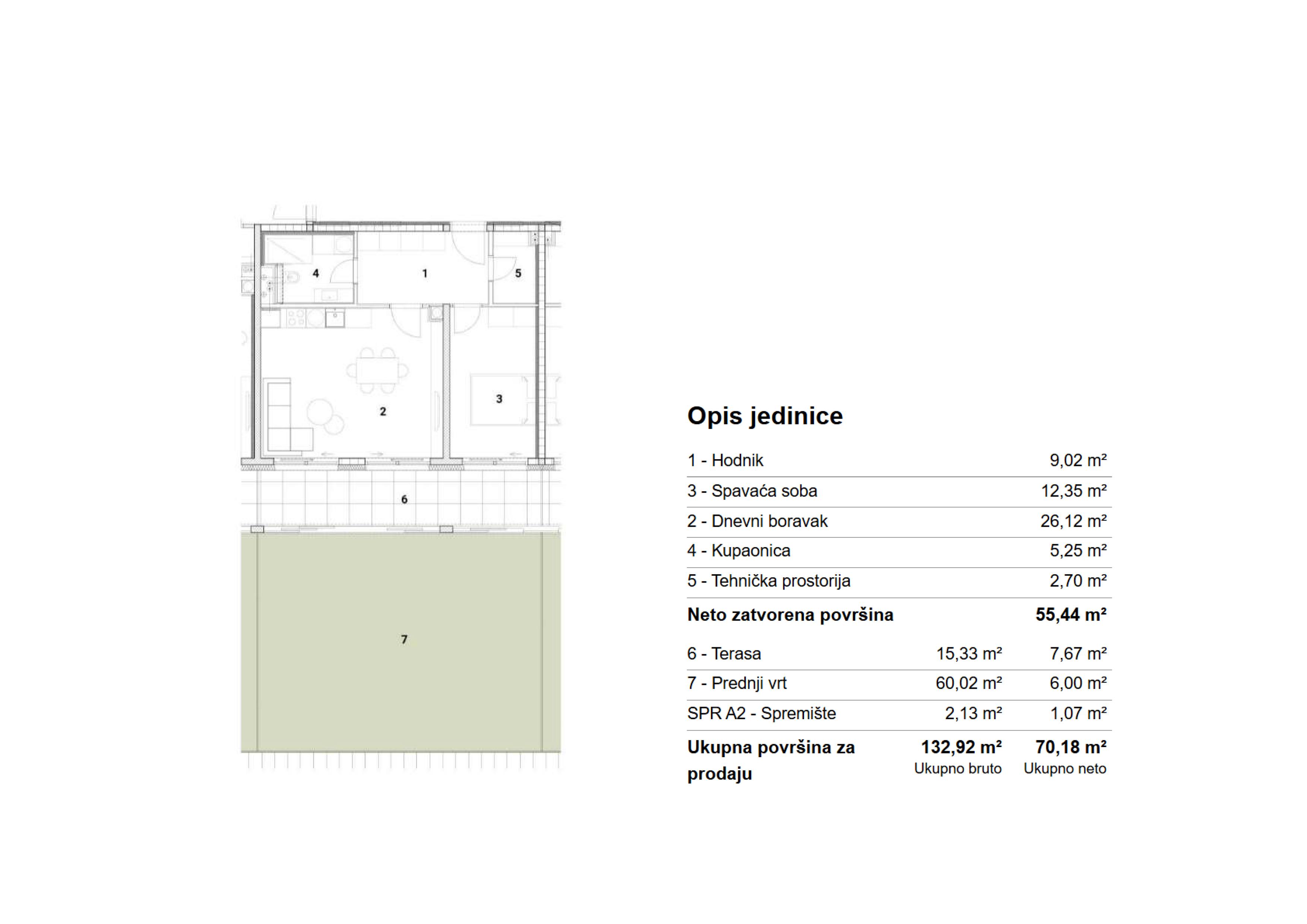 Slika ARDEA SAMOBOR, NOVOGRADNJA, DVOSOBNI STAN, 70,18 m², TERASA I VRT