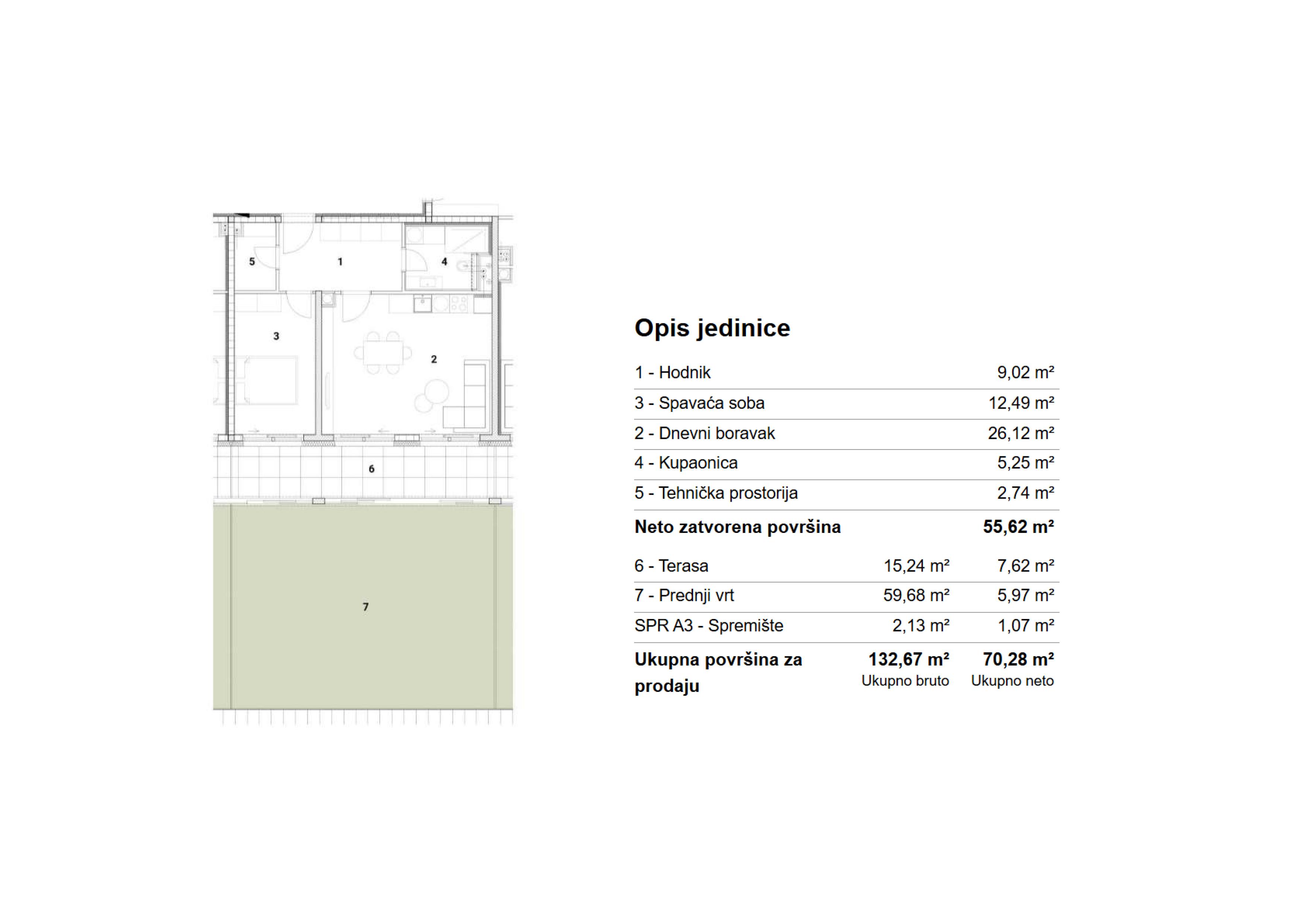 Slika ARDEA SAMOBOR, NOVOGRADNJA, DVOSOBNI STAN, 65,50 m², TERASA
